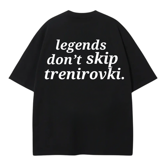 LEGENDS DONT SKIP PREMIUM OVERSIZED T-SHIRT